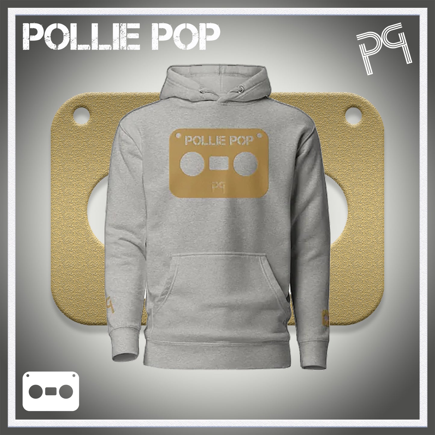 Big Old Gold Tape Hoodie