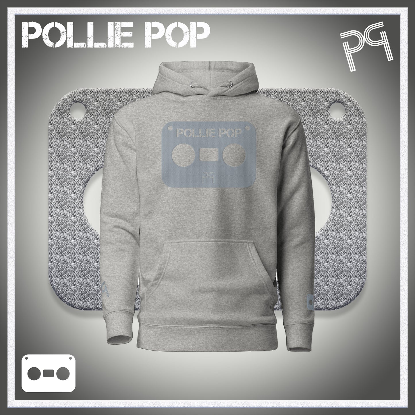 Big Ova Gray Tape Hoodie