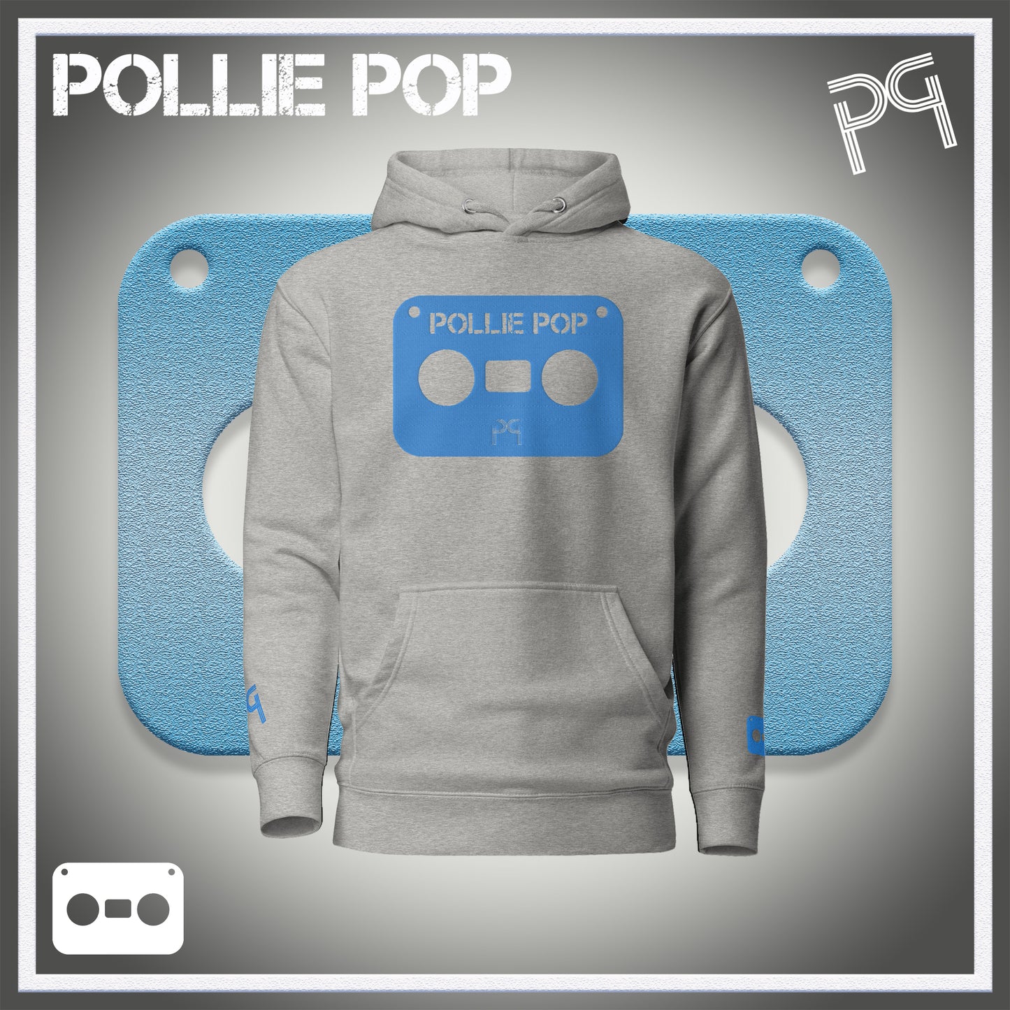 Big Teal Tape Hoodie