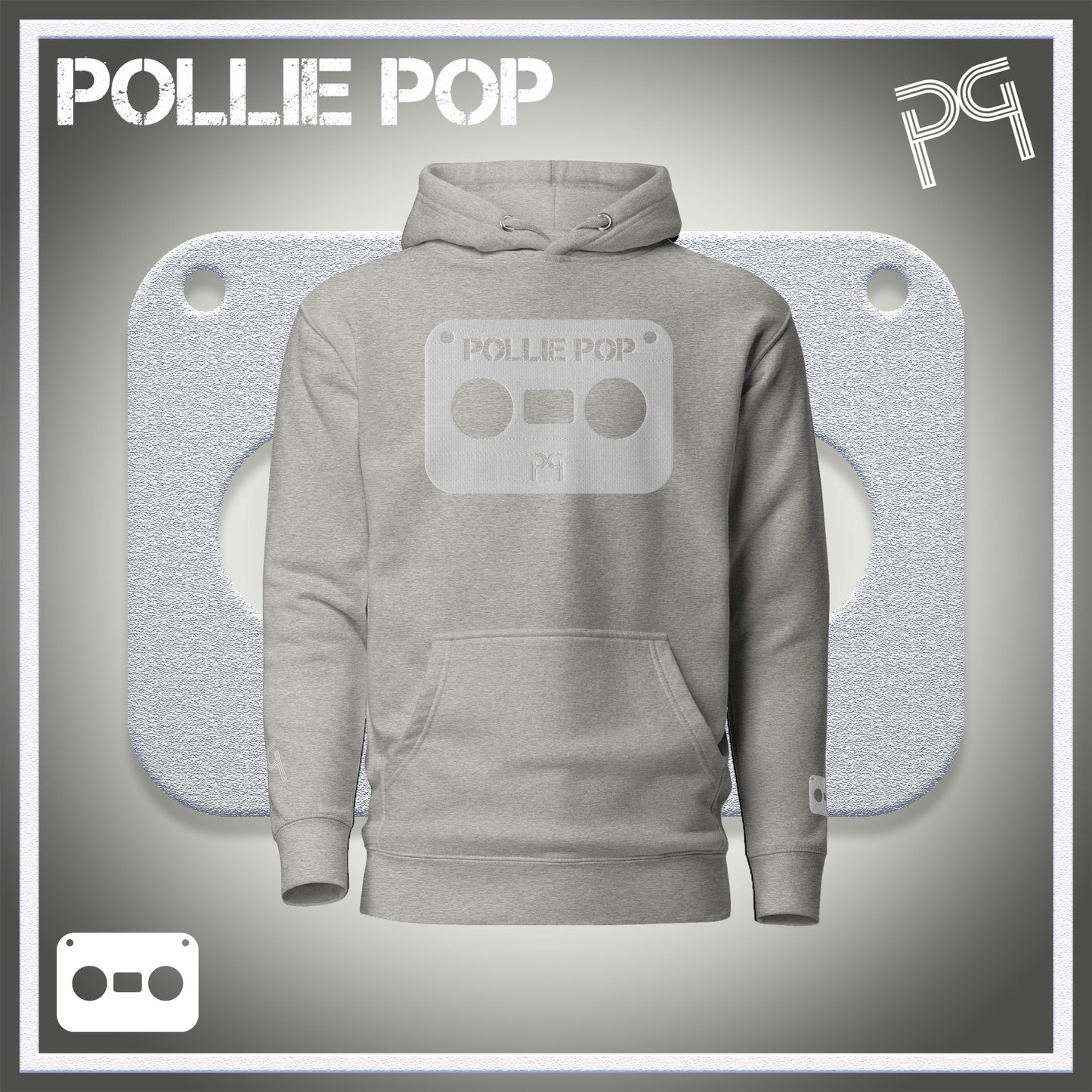 Big White Tape Hoodie