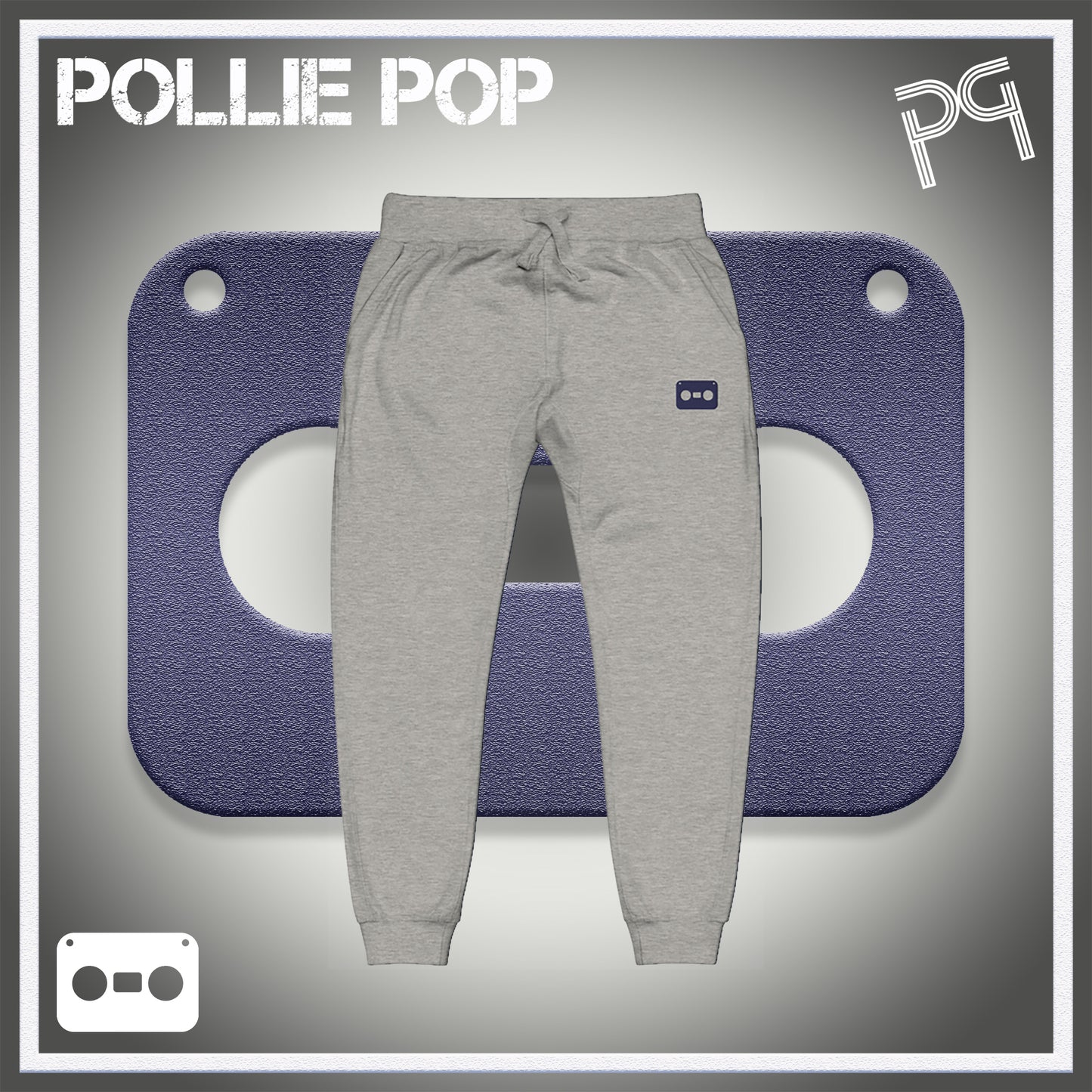 Navy Tape Joggers 4