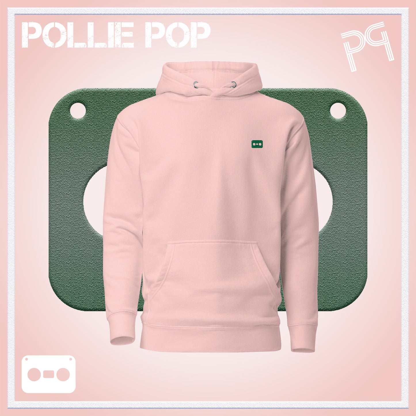 Dark Green Tape Hoodie