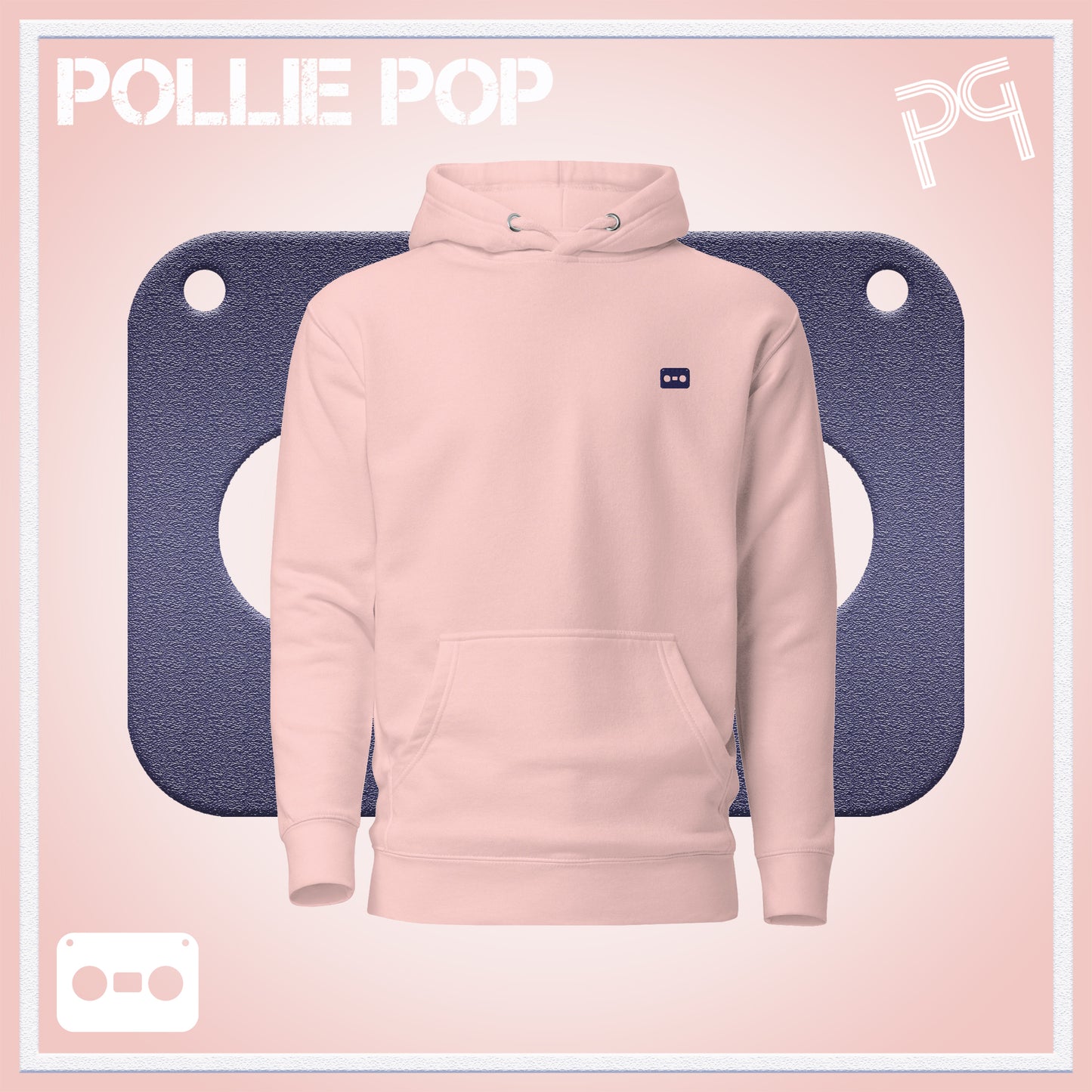 Navy Tape Hoodie 4