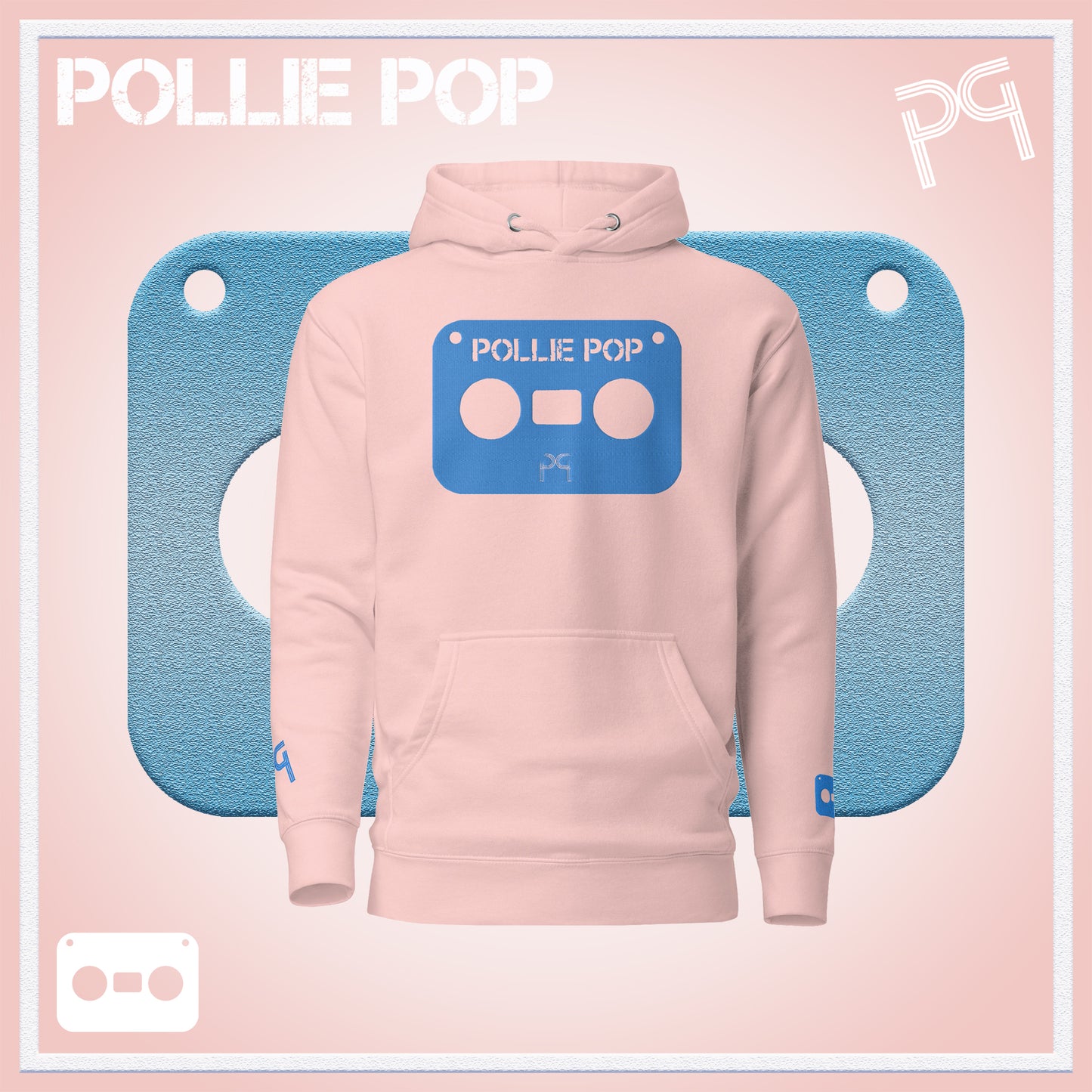 Big Teal Tape Hoodie