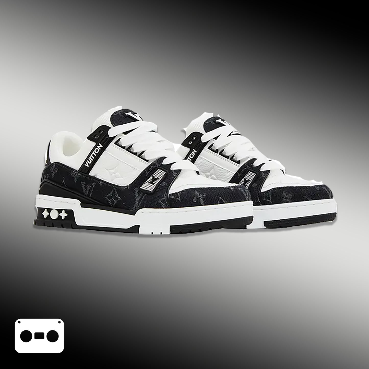 #LouisVuitton #LV #Trainer #Sneaker #BlackWhite