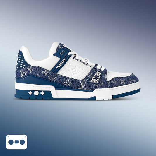 #LouisVuitton #LV #Trainer #Sneaker #BlueWhite