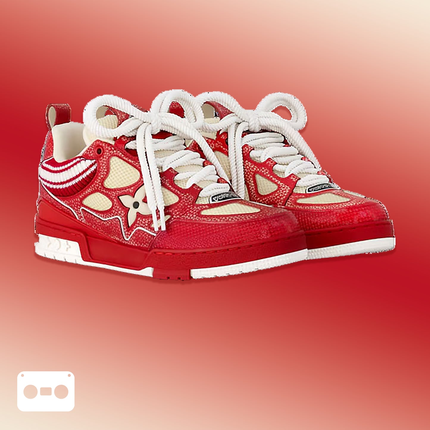 #LouisVuitton #LV #Skate #Sneaker #Red