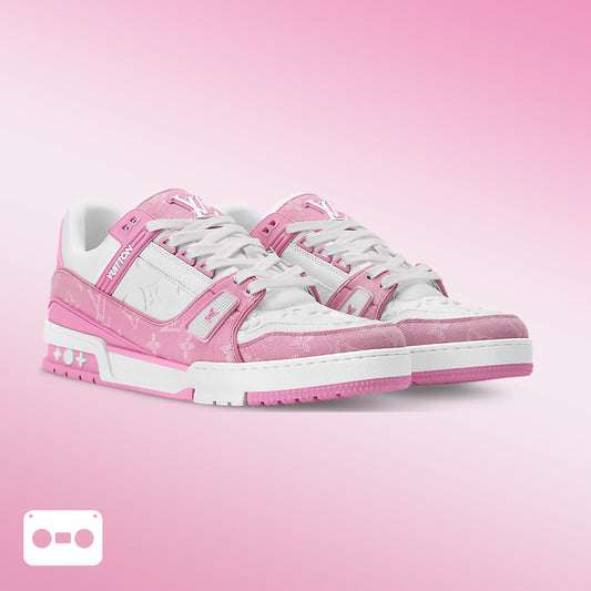 #LouisVuitton #LV #Trainer #Sneaker #PinkWhite