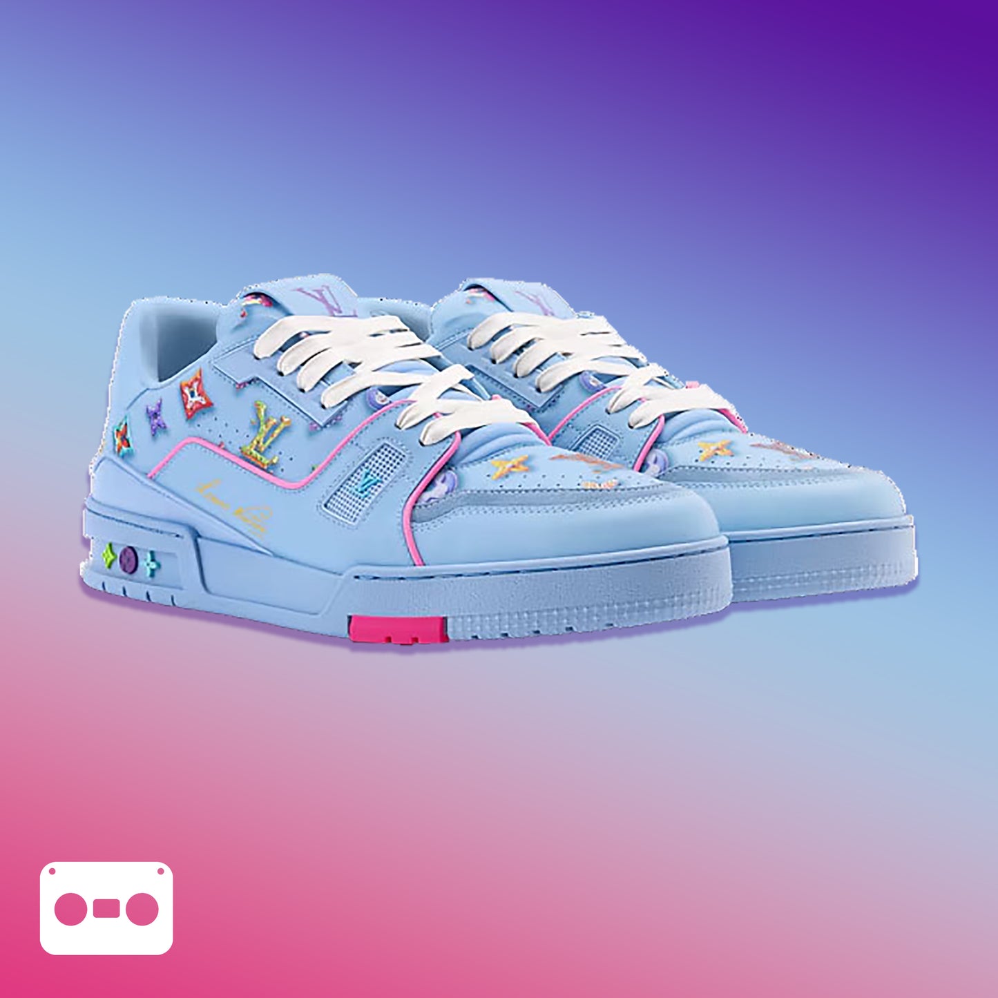 #LouisVuitton #LV #Trainer #Sneaker #LightBlue
