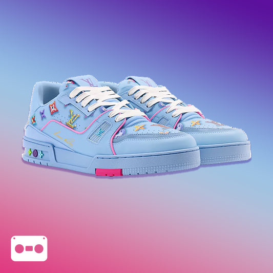 #LouisVuitton #LV #Trainer #Sneaker #LightBlue