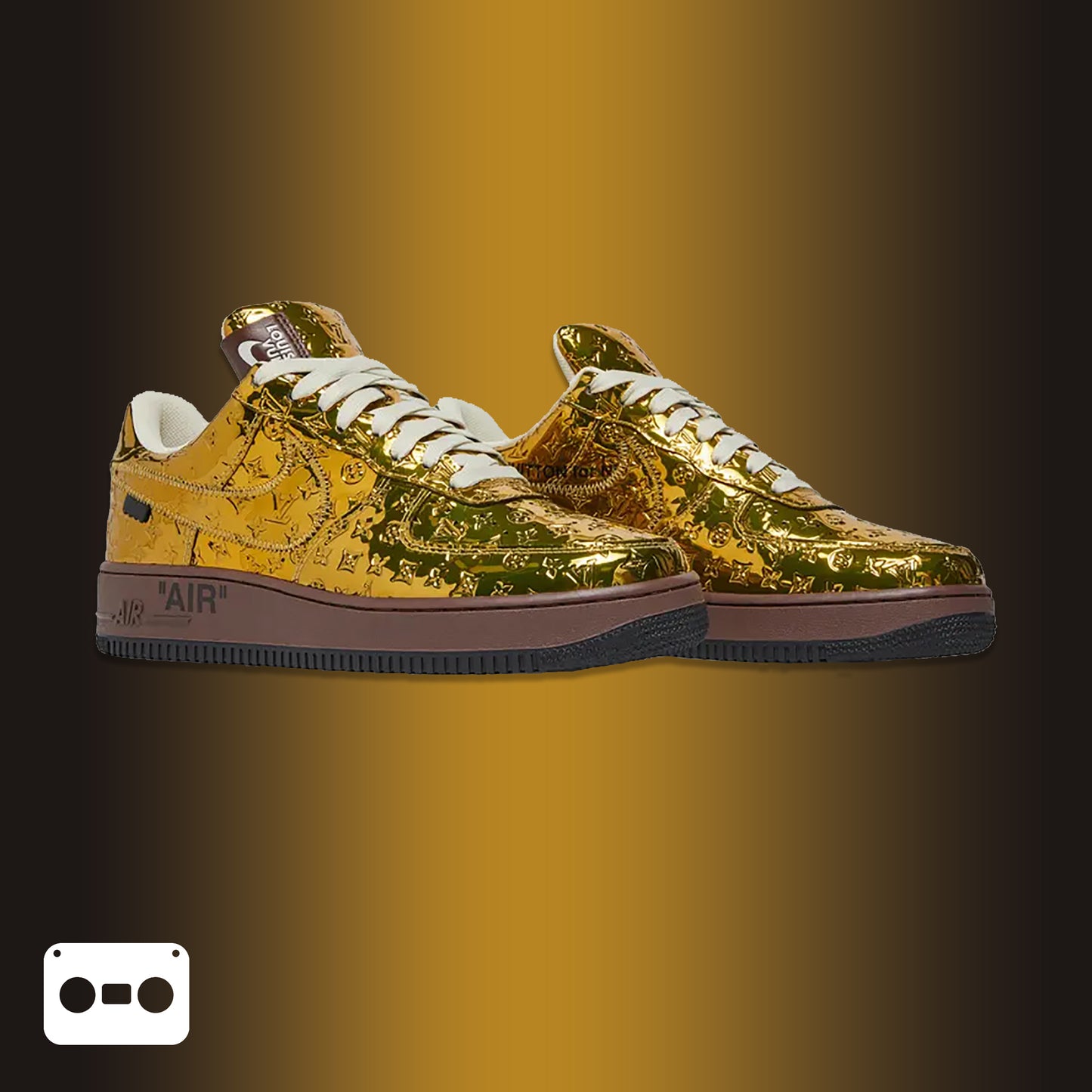 #LouisVuitton #AirForce1 #Low #MetallicGold