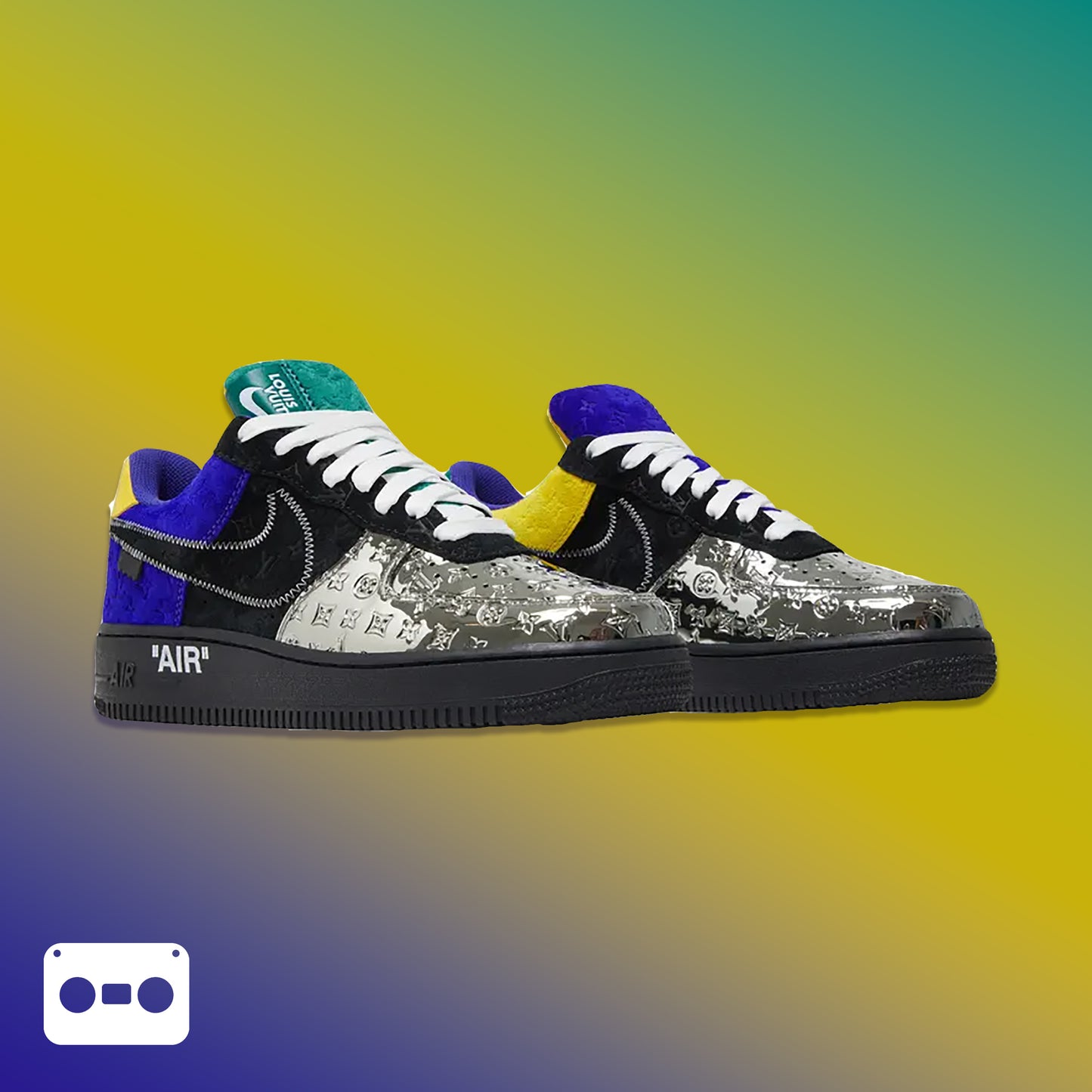 #LouisVuitton x #AirForce1 #Low #MultiColor #Patchwork
