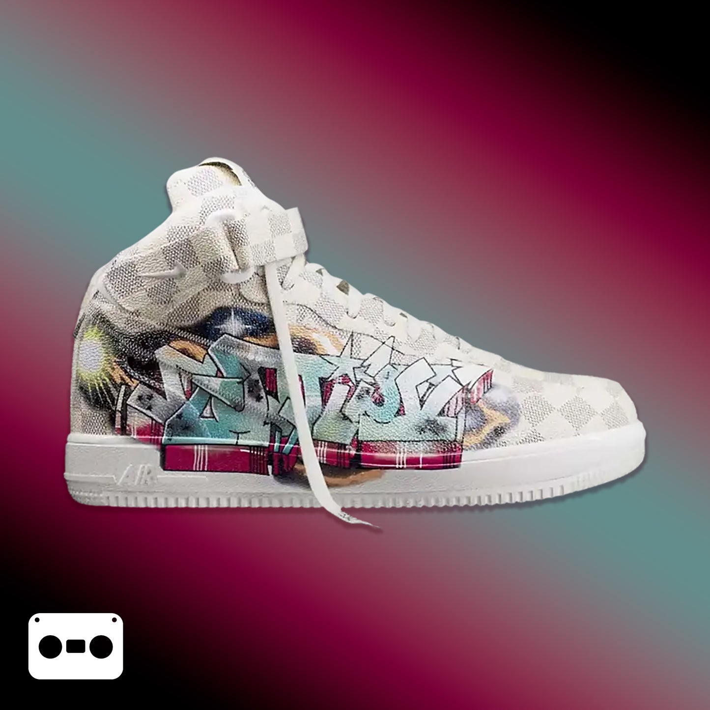 #LouisVuitton x #AirForce1 #Mid #Graffiti