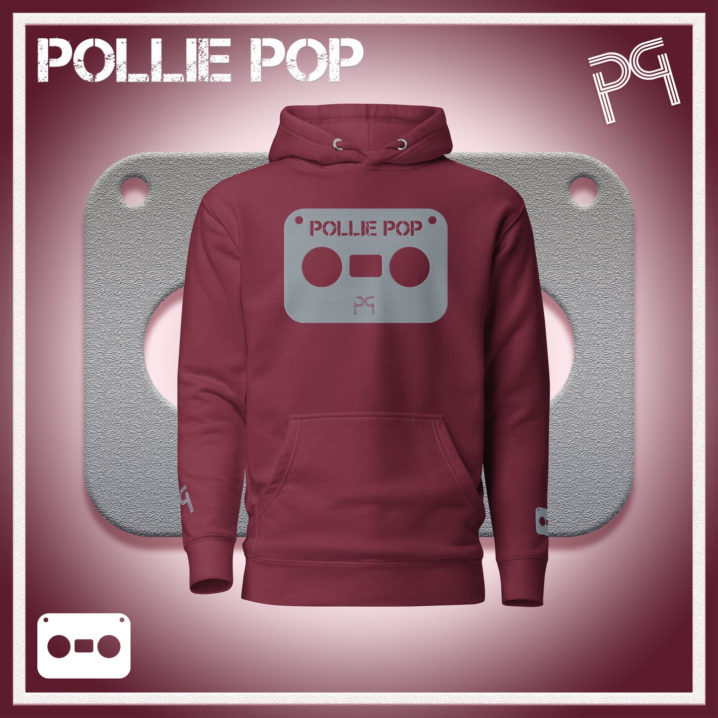 Big Ova Gray Tape Hoodie