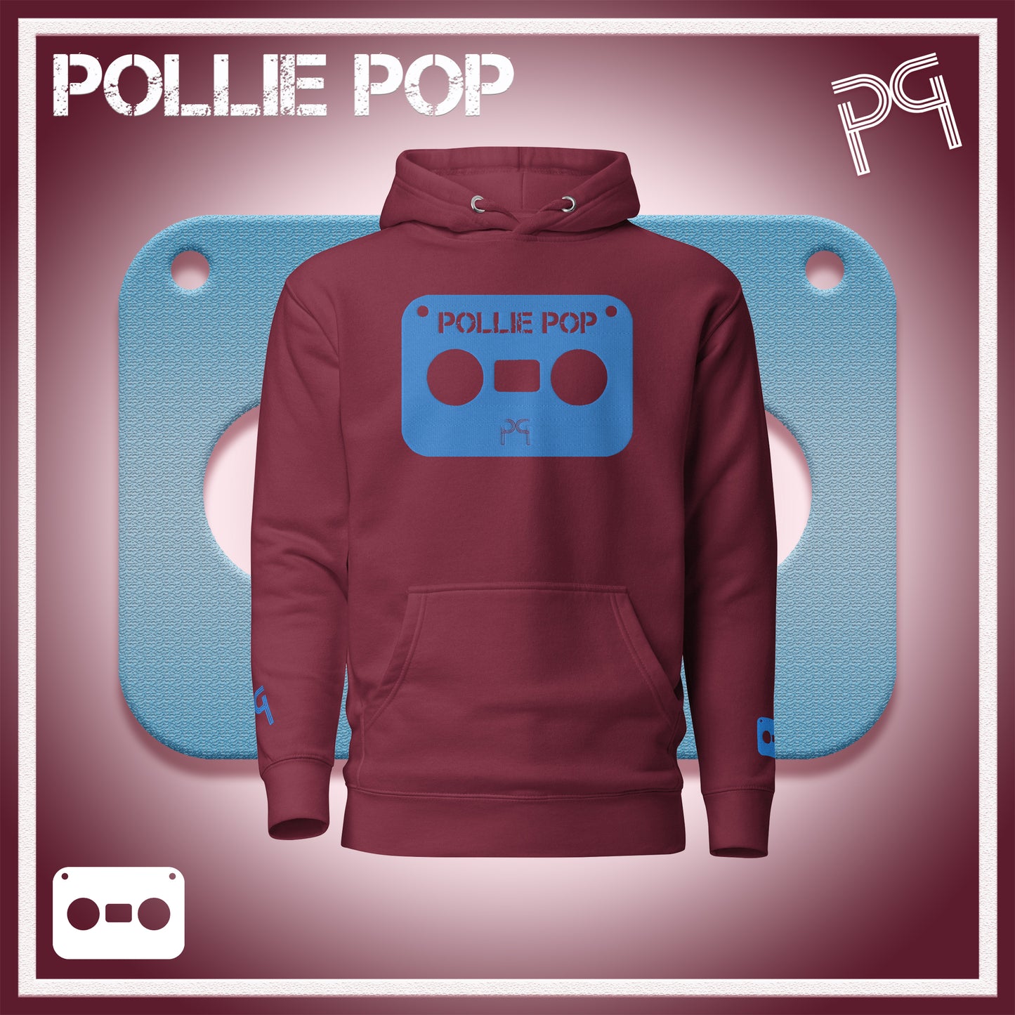 Big Teal Tape Hoodie