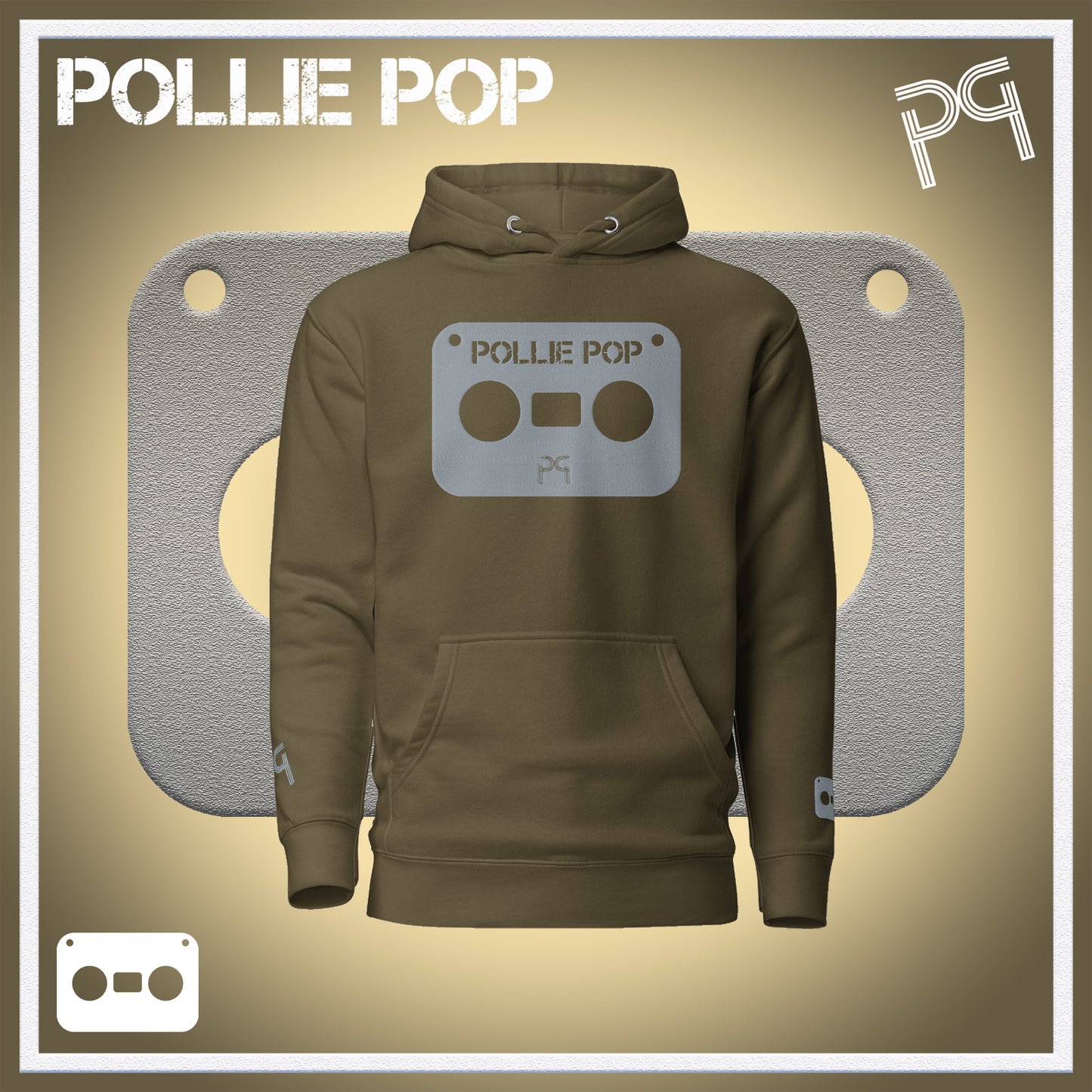 Big Ova Gray Tape Hoodie