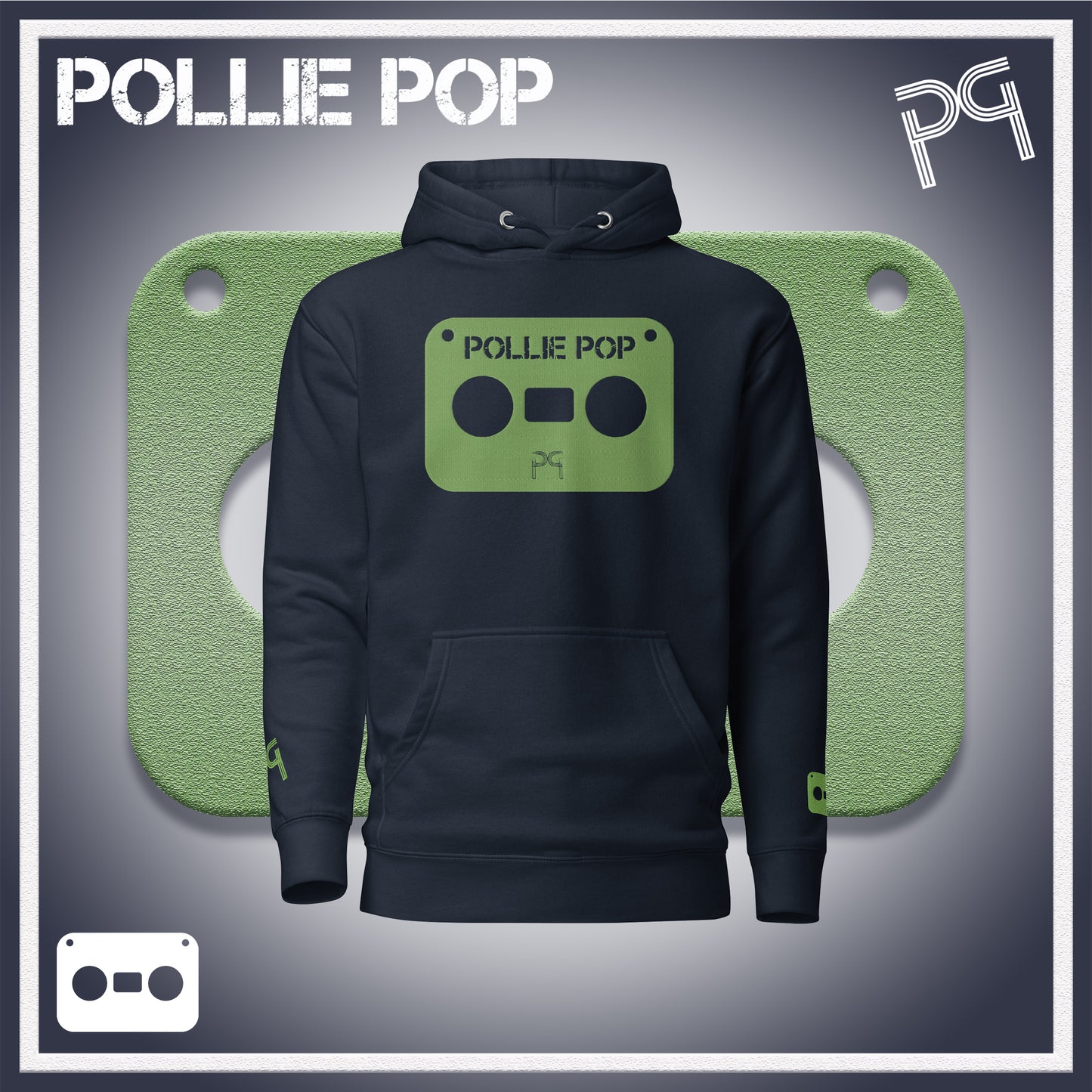 Big Light Green Tape Hoodie