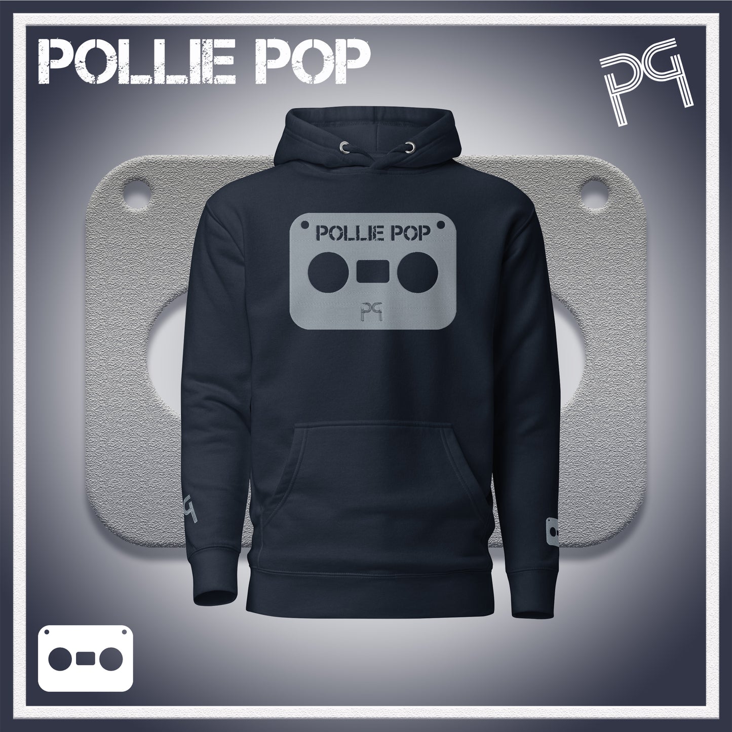 Big Ova Gray Tape Hoodie