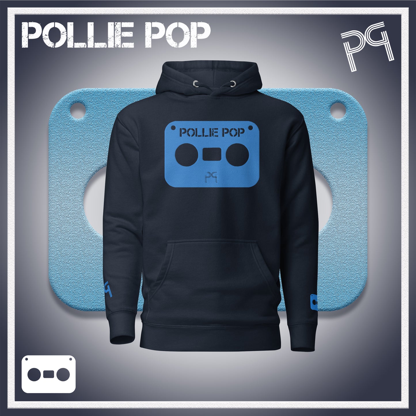 Big Teal Tape Hoodie
