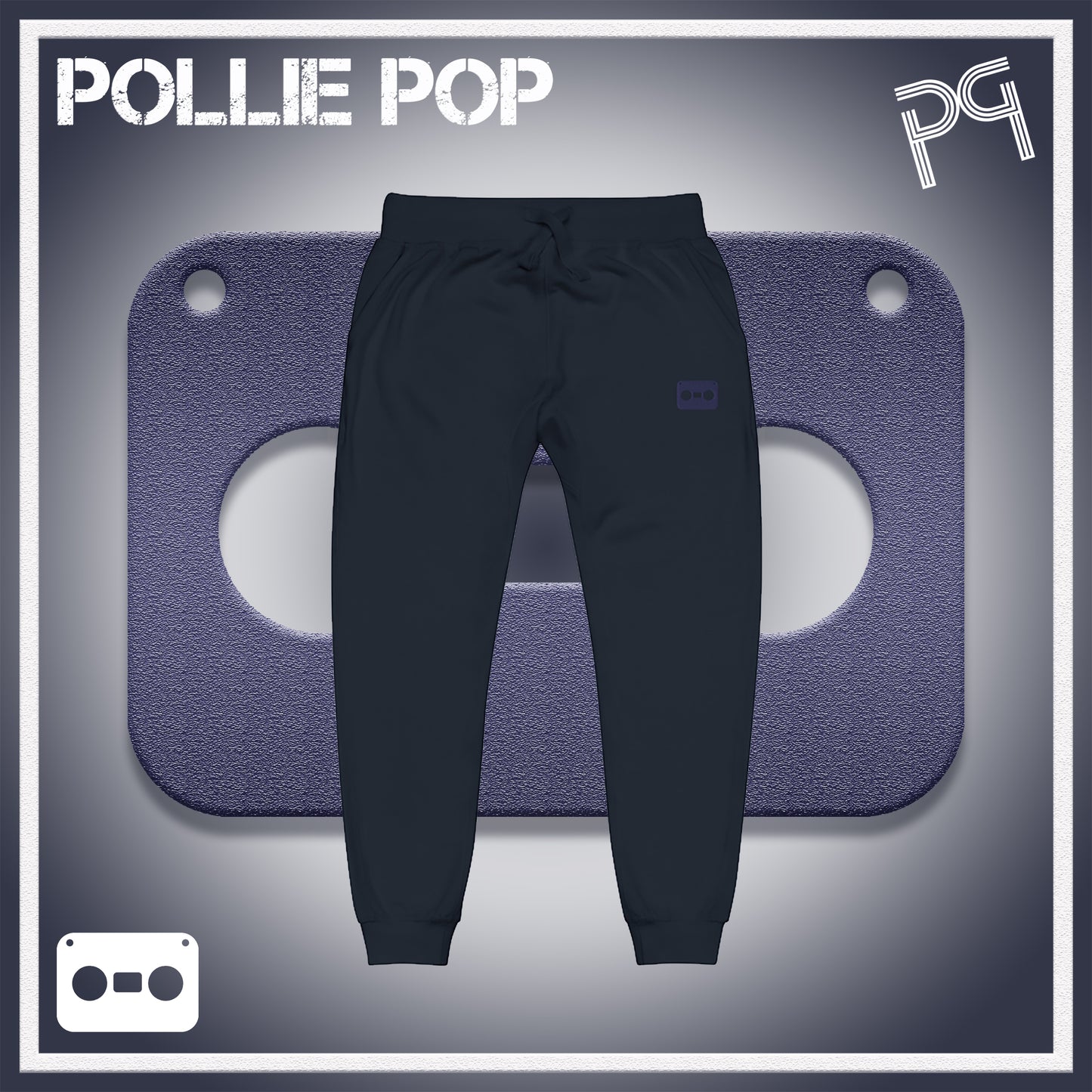 Navy Tape Joggers 4