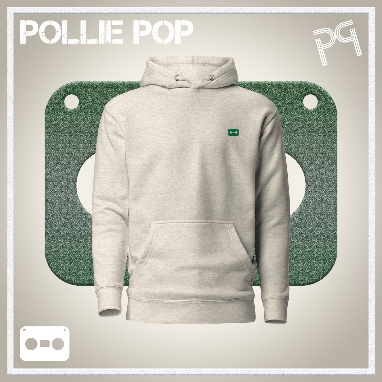 Dark Green Tape Hoodie