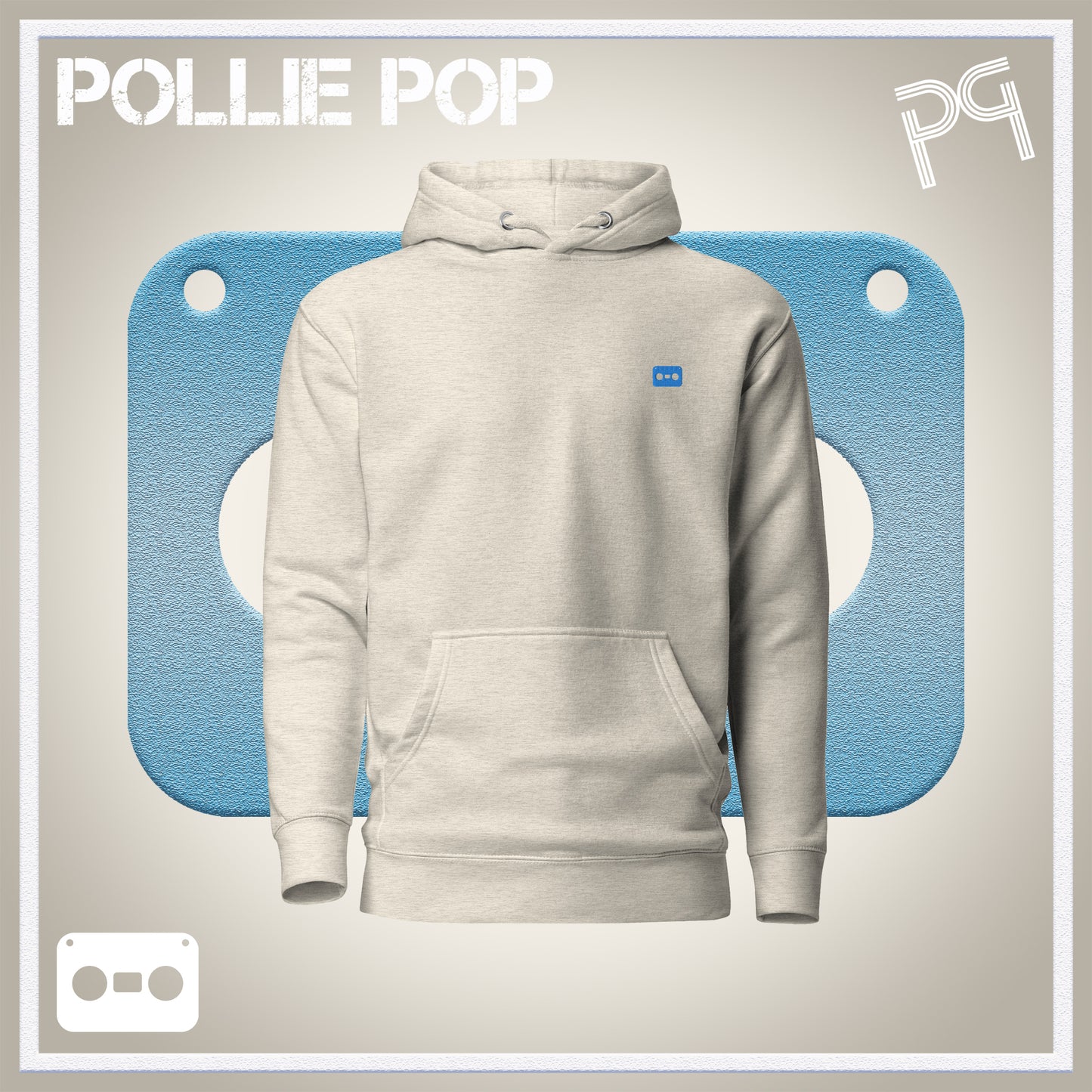 Teal Tape Hoodie