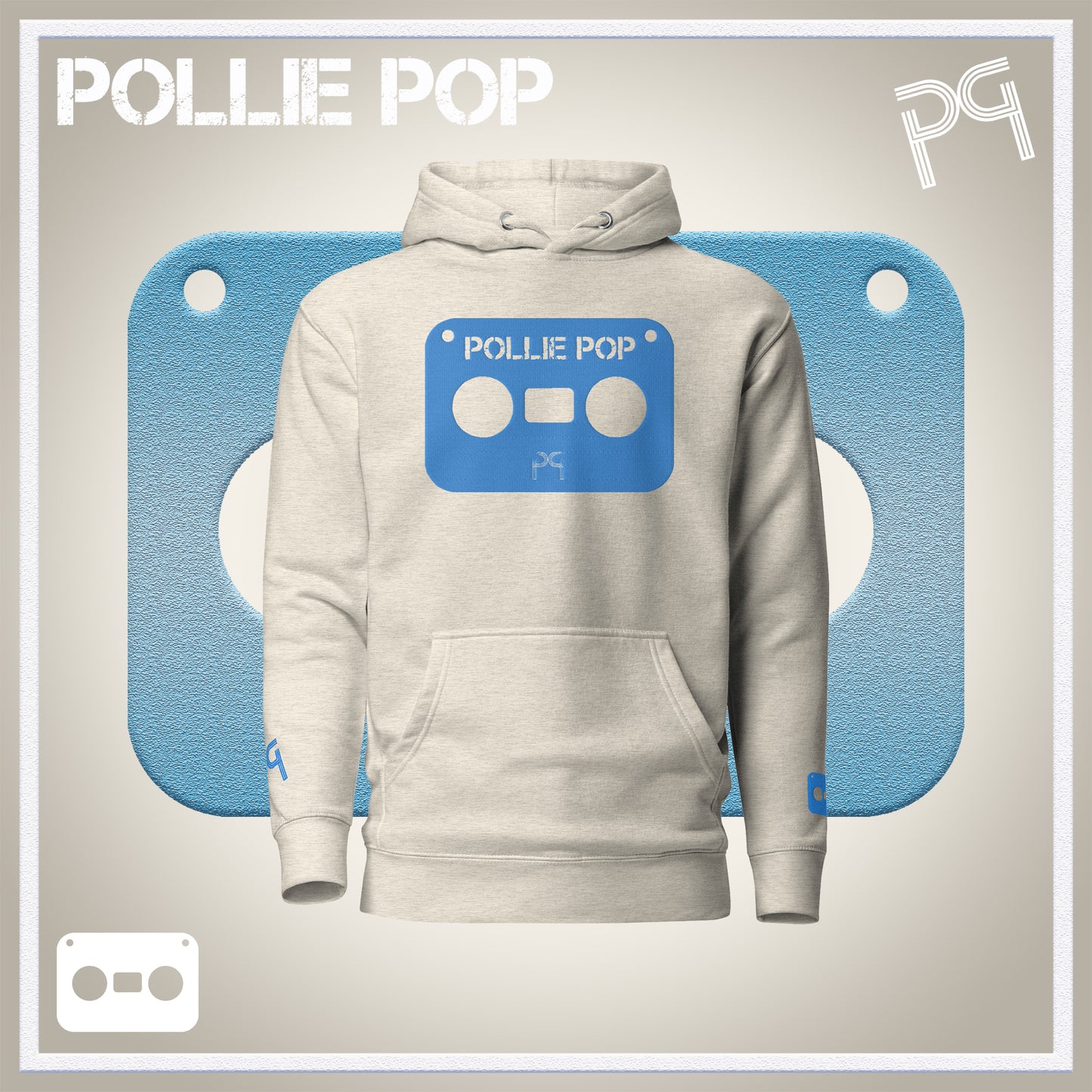 Big Teal Tape Hoodie