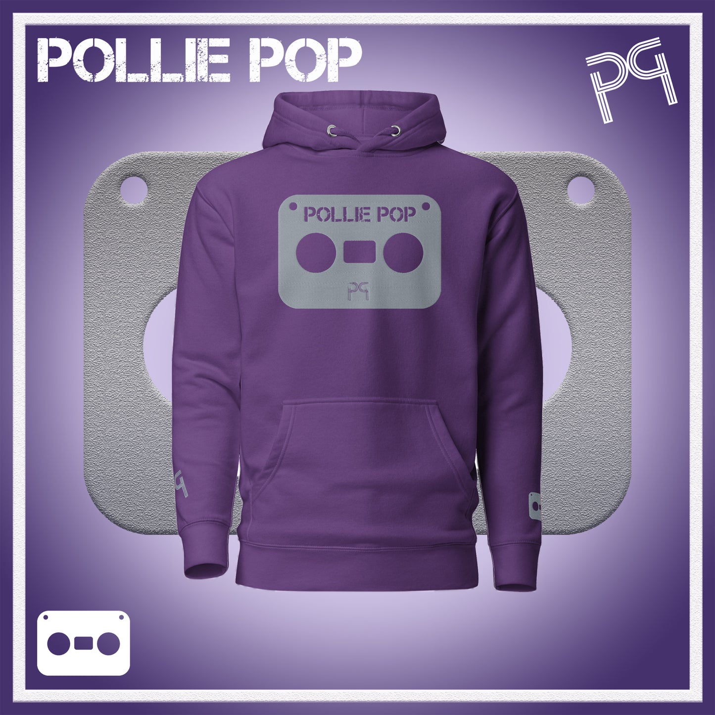 Big Ova Gray Tape Hoodie