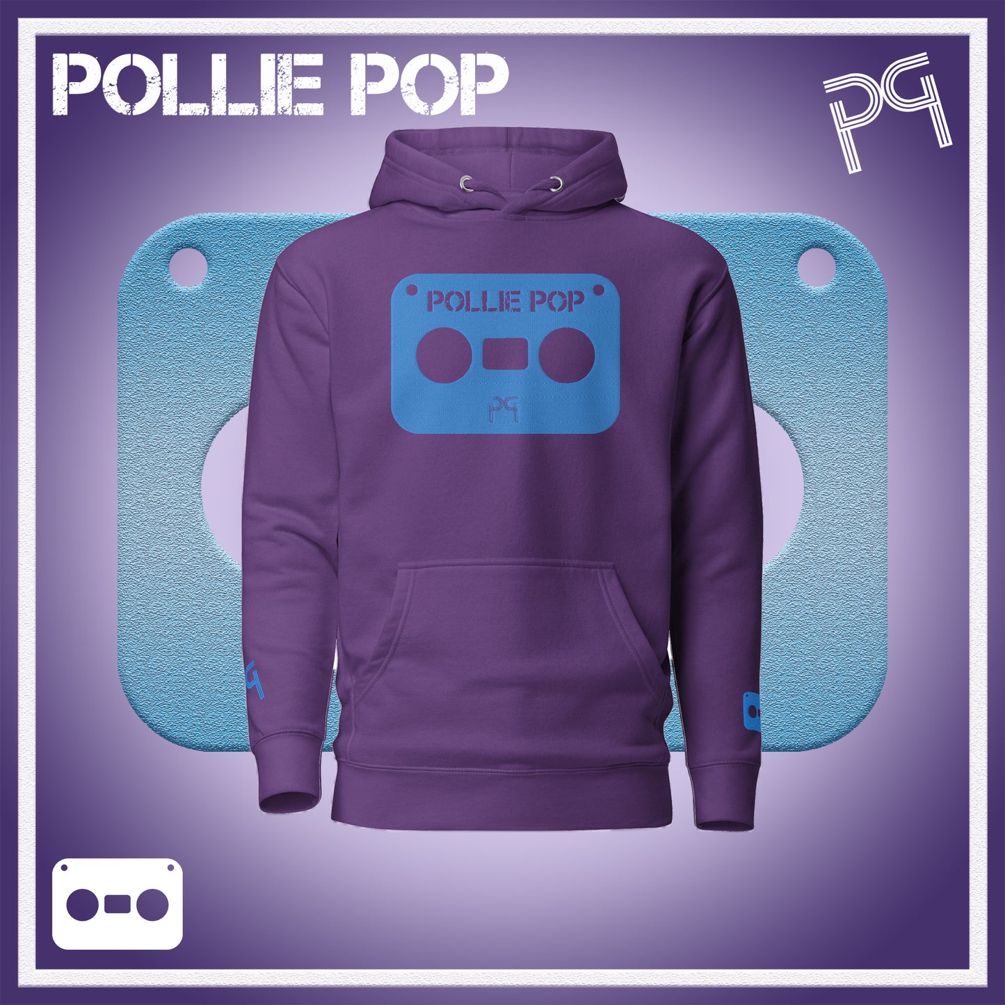 Big Teal Tape Hoodie
