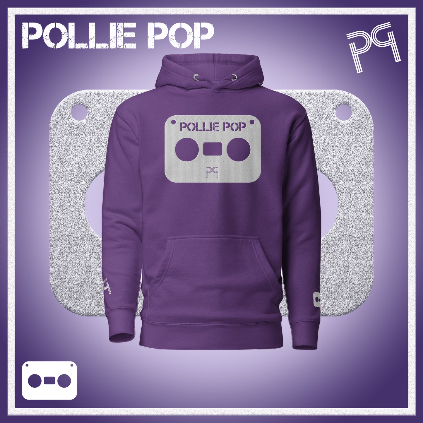 Big White Tape Hoodie