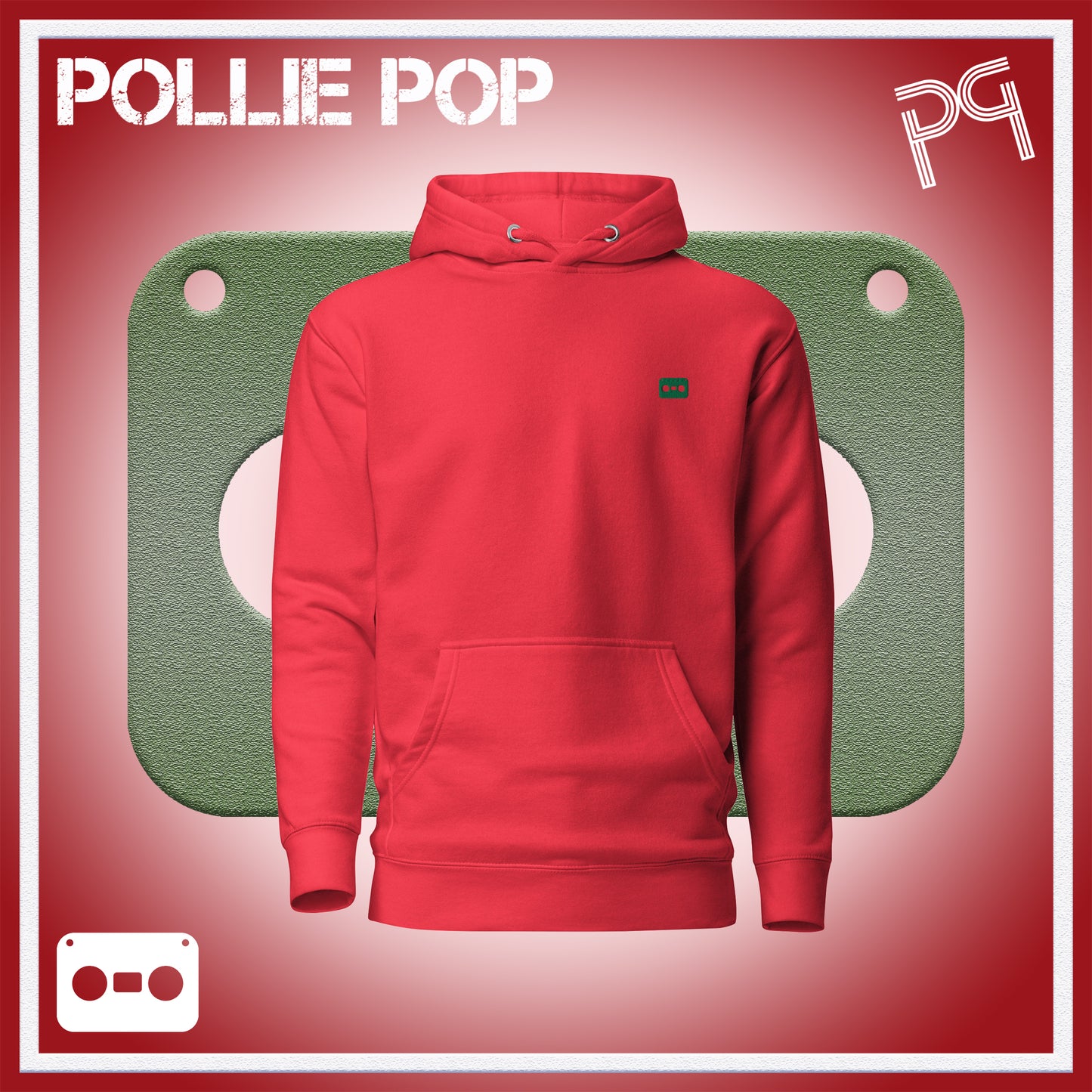 Dark Green Tape Hoodie