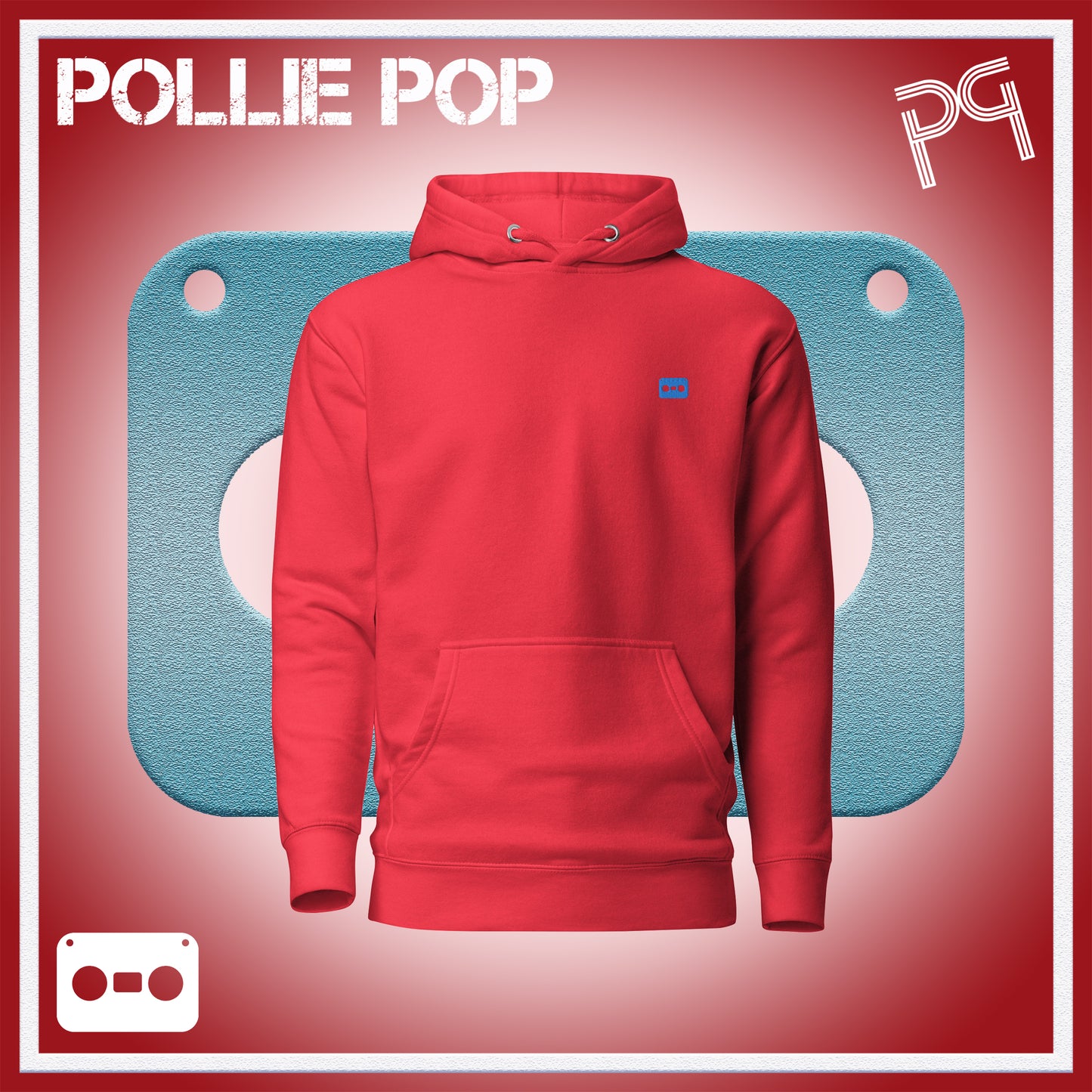 Teal Tape Hoodie