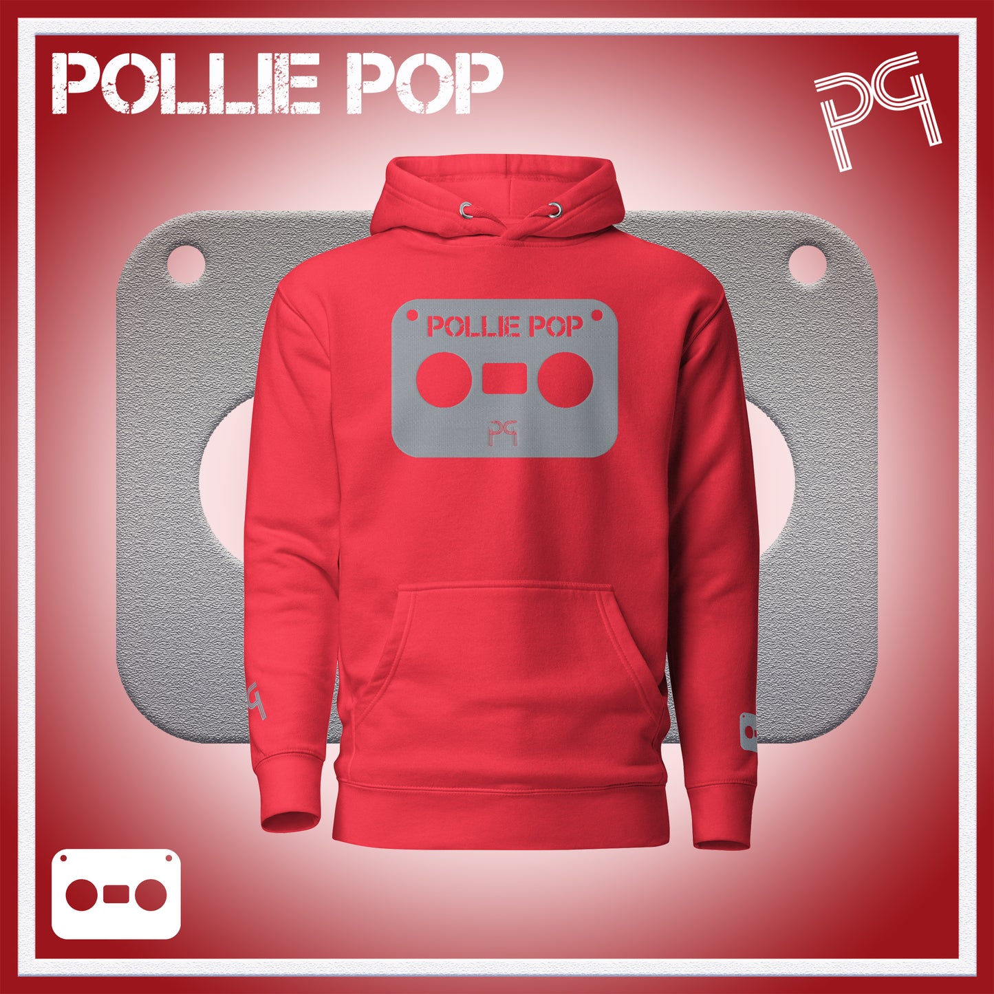 Big Ova Gray Tape Hoodie