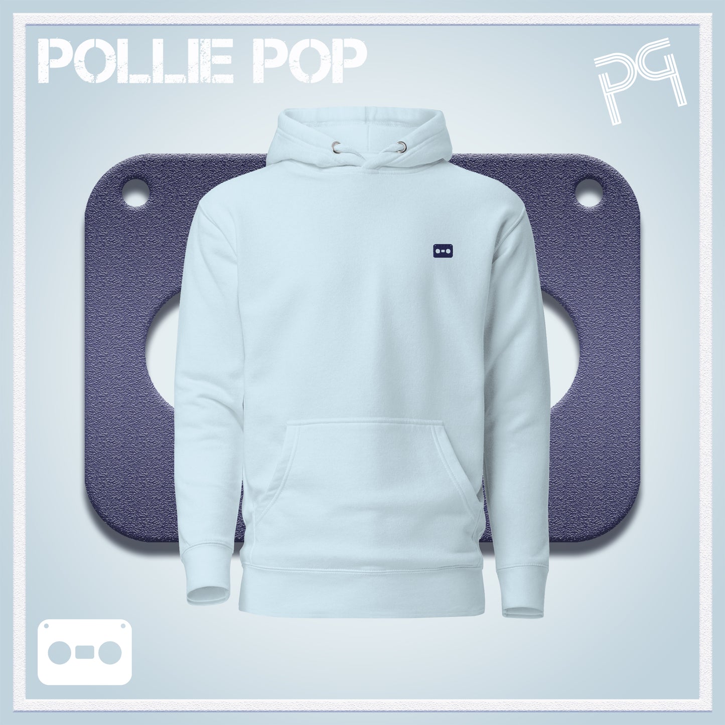 Navy Tape Hoodie
