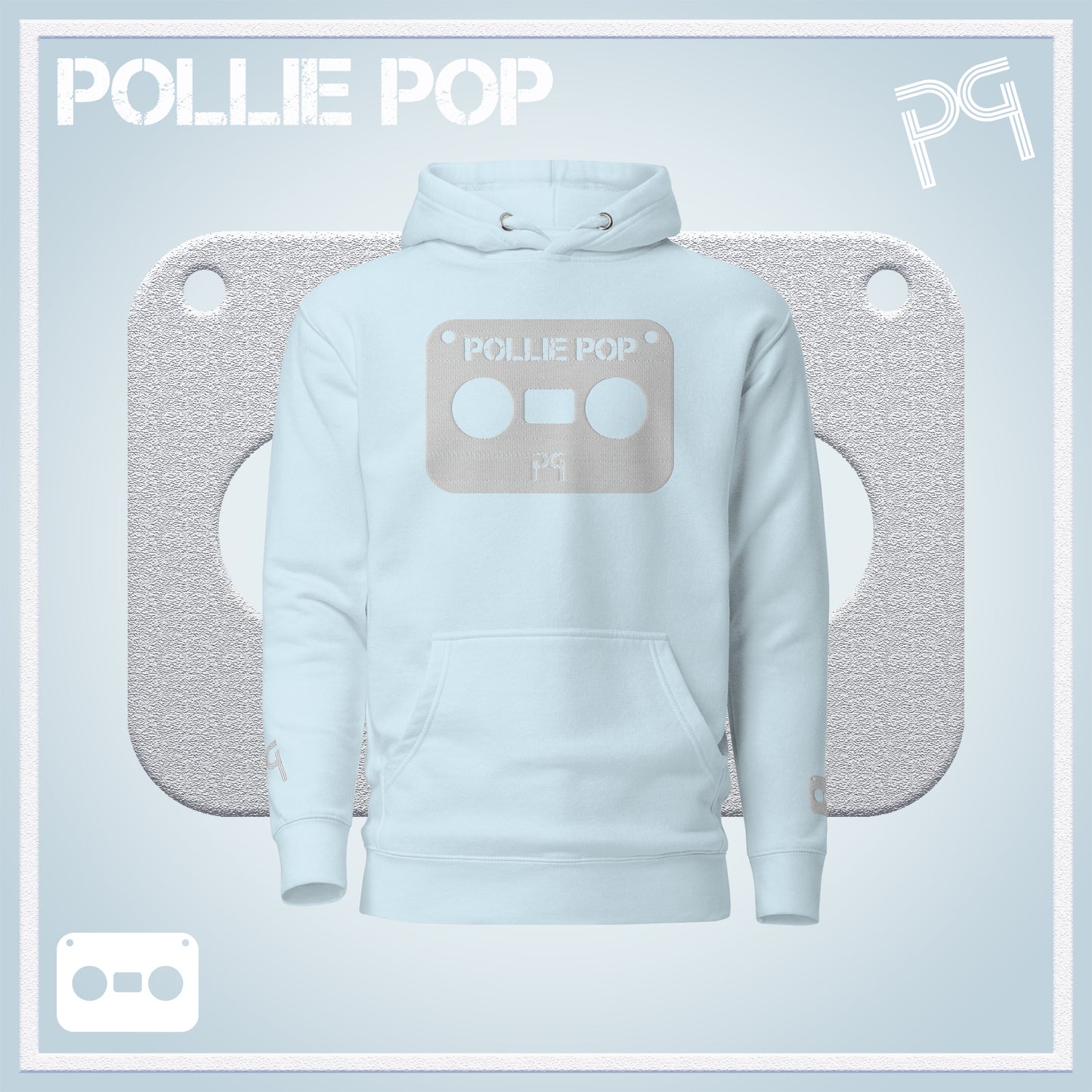Big White Tape Hoodie
