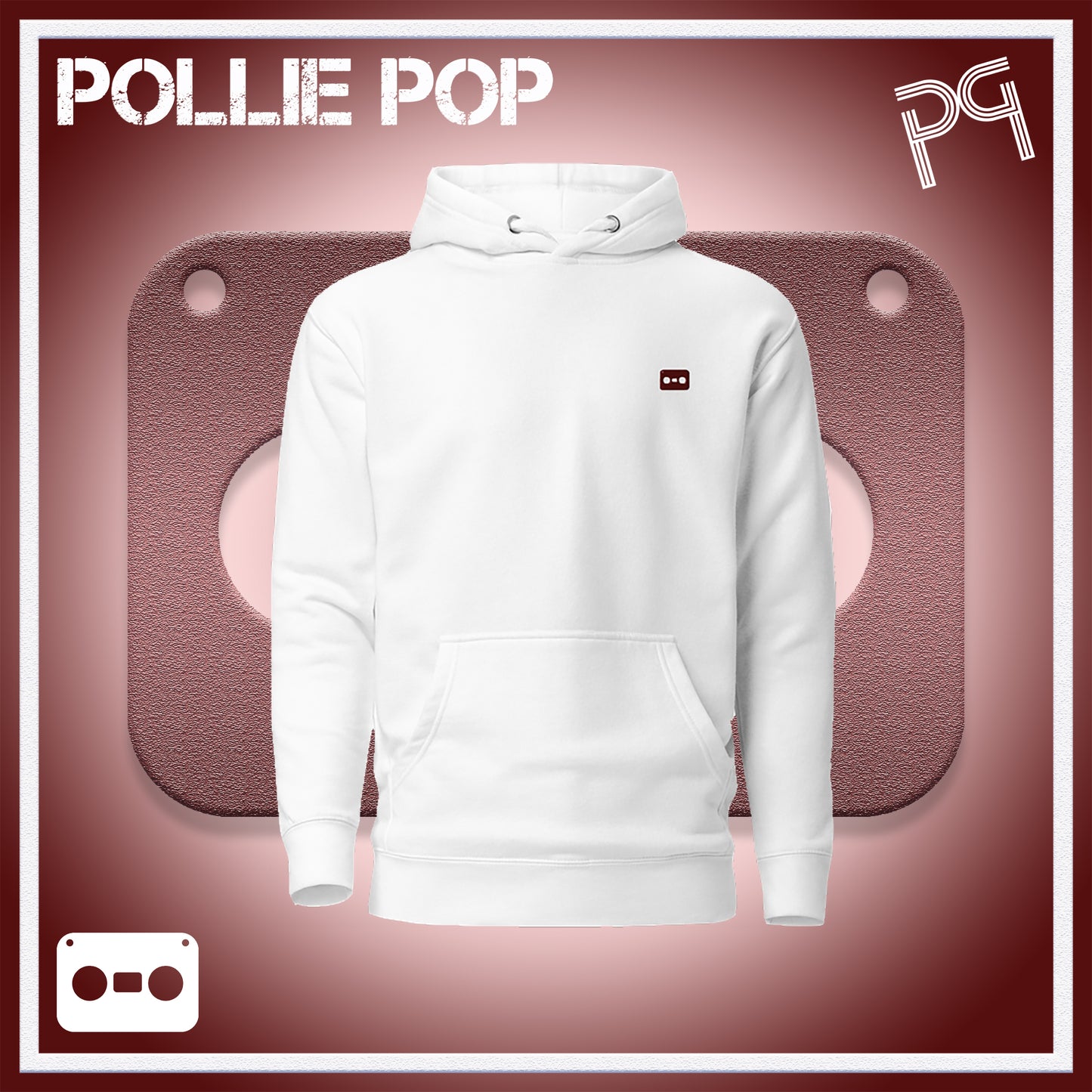 Wineberry Tape Hoodie