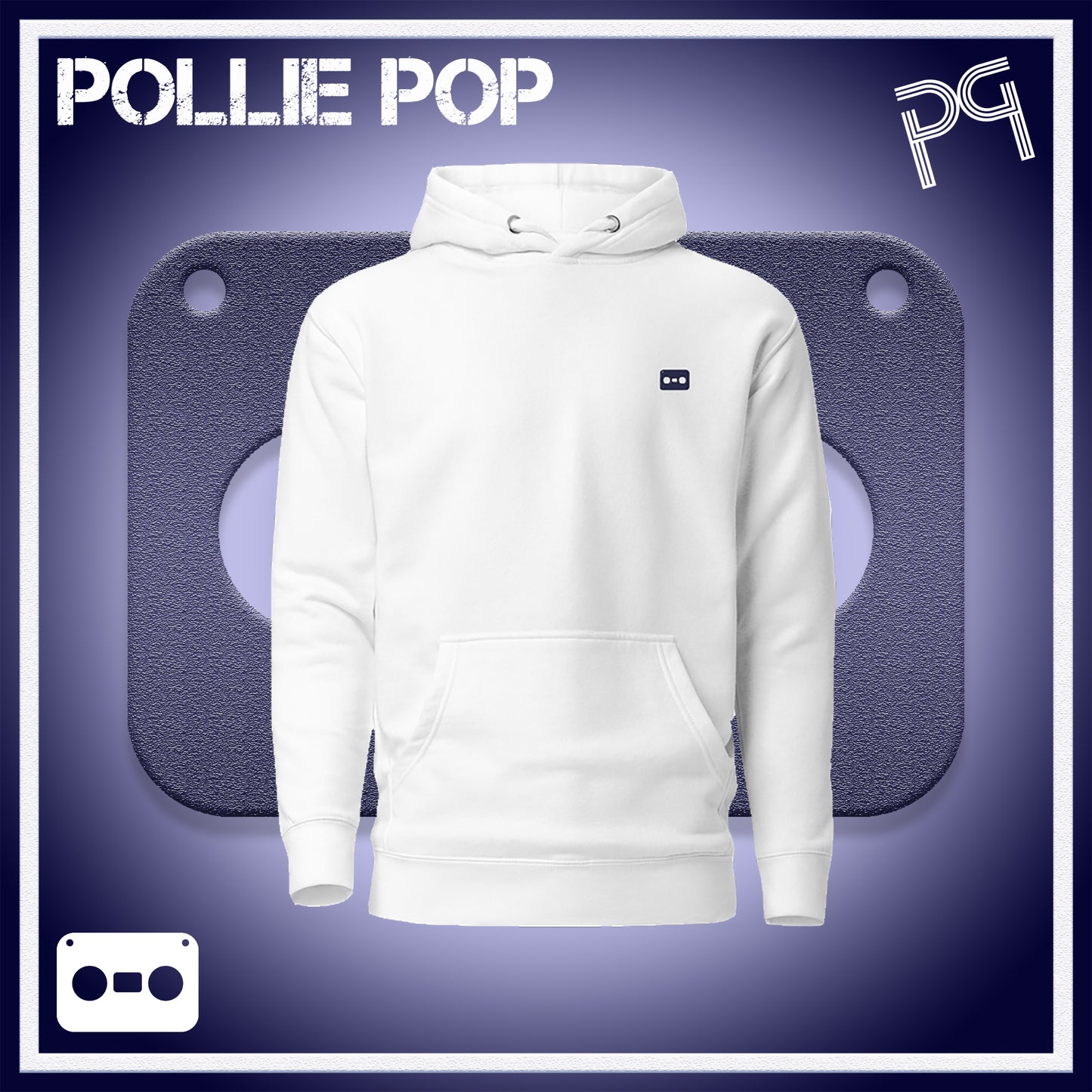 Navy Tape Hoodie 4