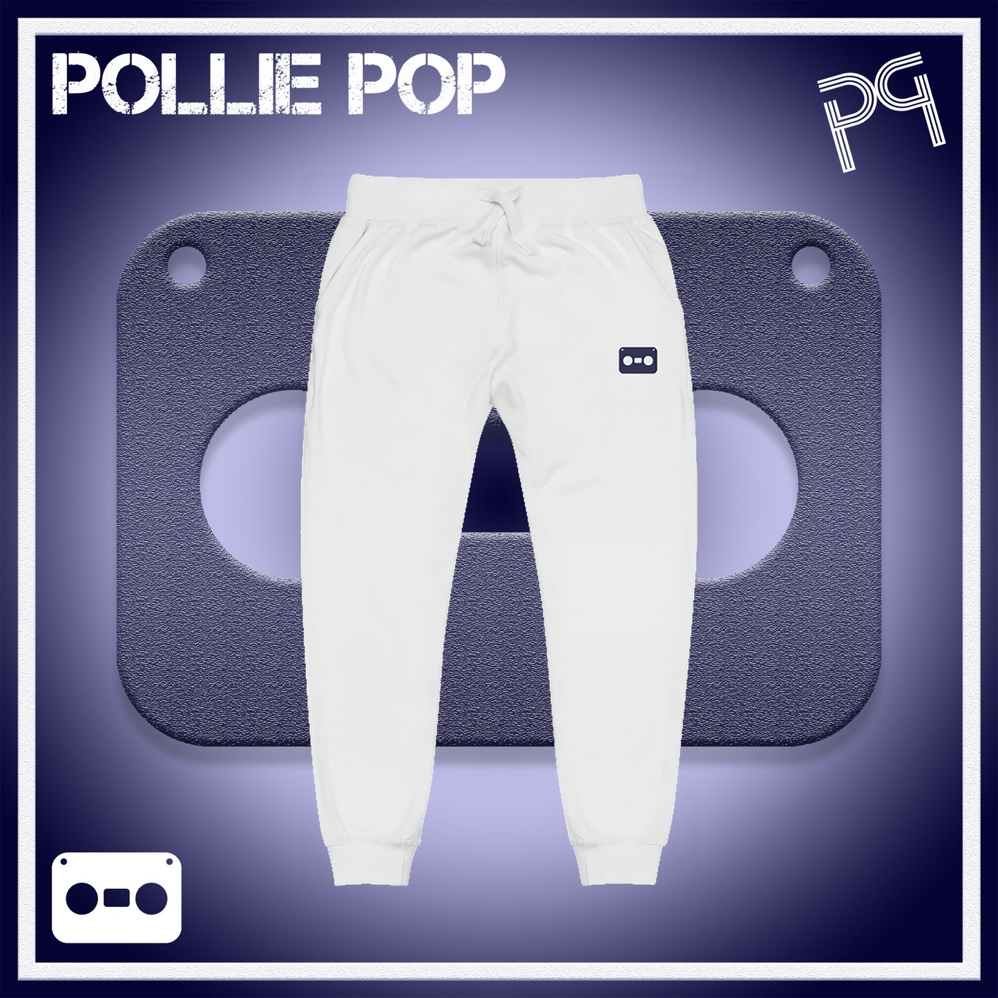 Navy Tape Joggers 4