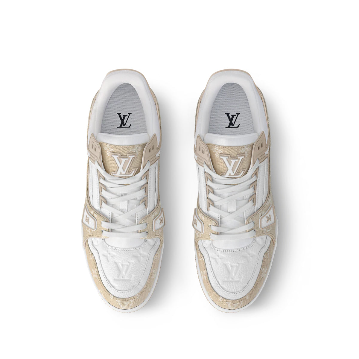 #LouisVuitton #LV #Trainer #Sneaker #BeigeWhite