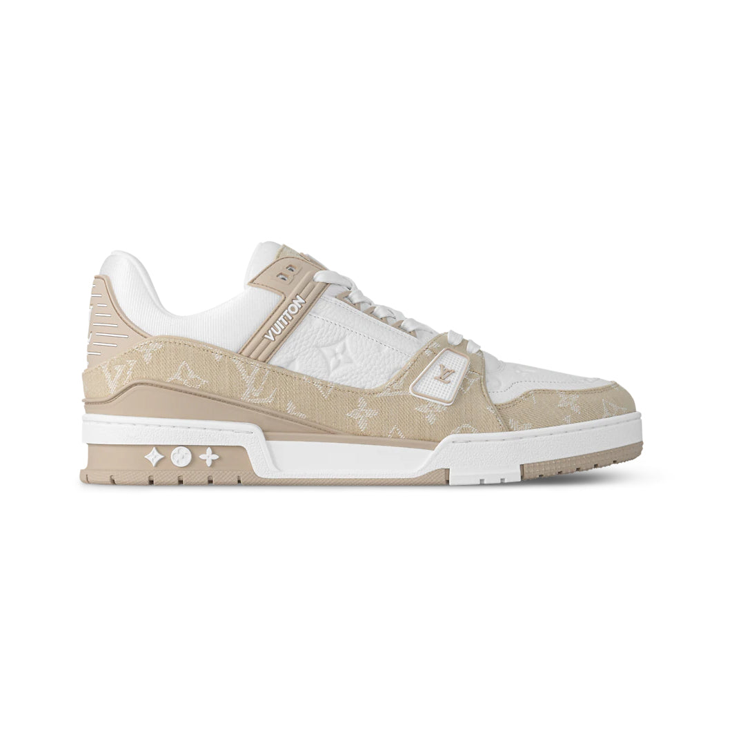 #LouisVuitton #LV #Trainer #Sneaker #BeigeWhite