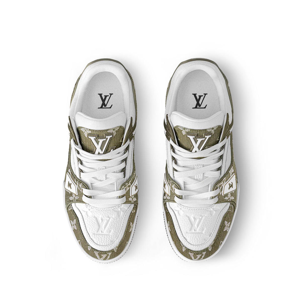 #LouisVuitton #LV #Trainer #Sneaker #KhakiWhite