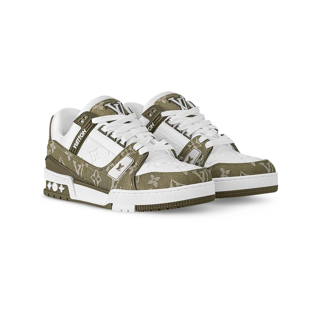 #LouisVuitton #LV #Trainer #Sneaker #KhakiWhite
