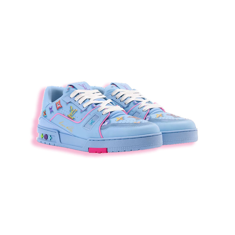 #LouisVuitton #LV #Trainer #Sneaker #LightBlue